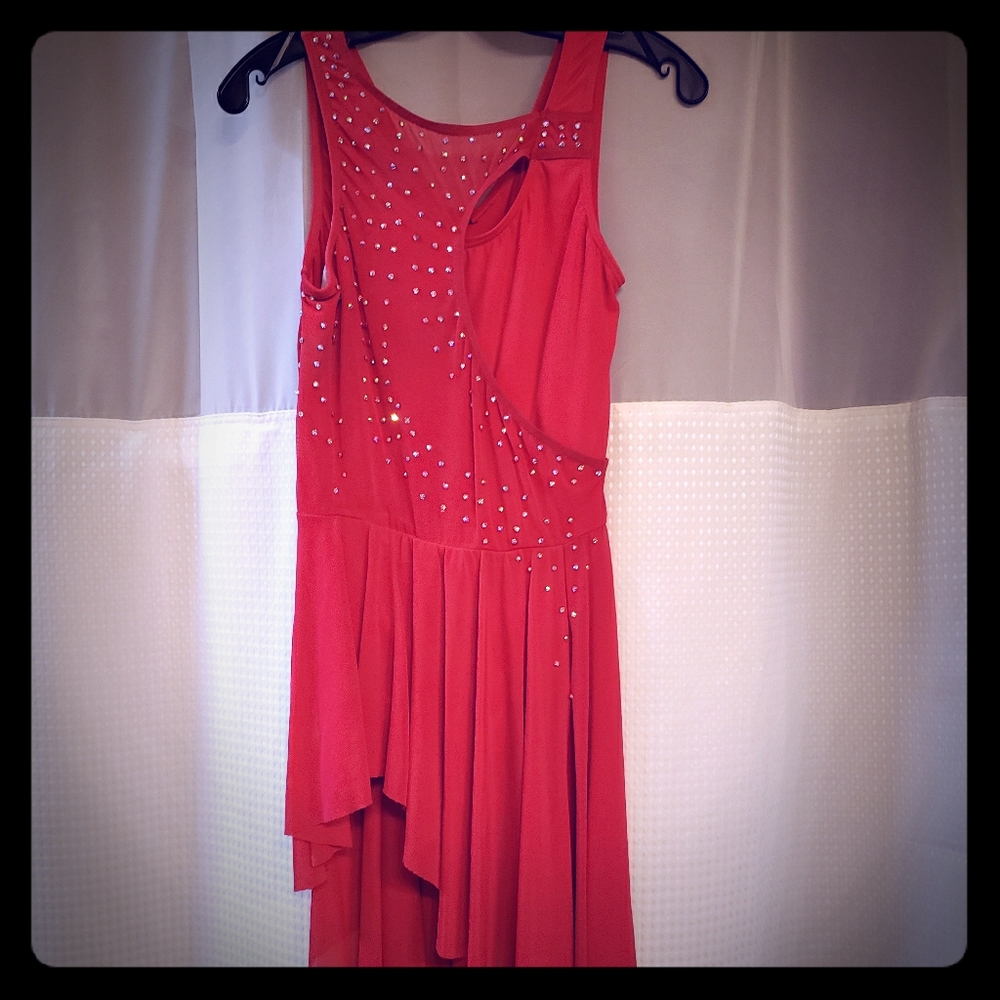 Red dance costume